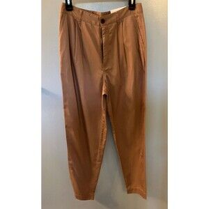 NWT ANA High Rise Tapered Leg Dress Pants Brown Size 6 Long
